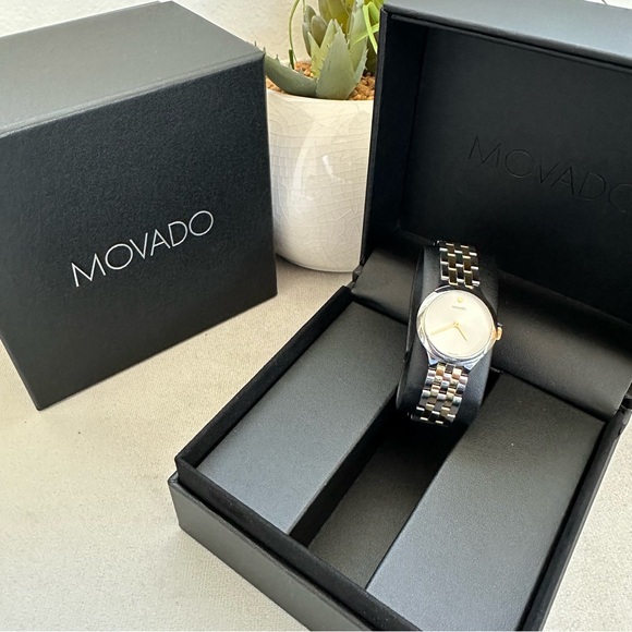 EUC authentic MOVADO Veturi Watch, 28mm two-toned - Picture 5 of 11